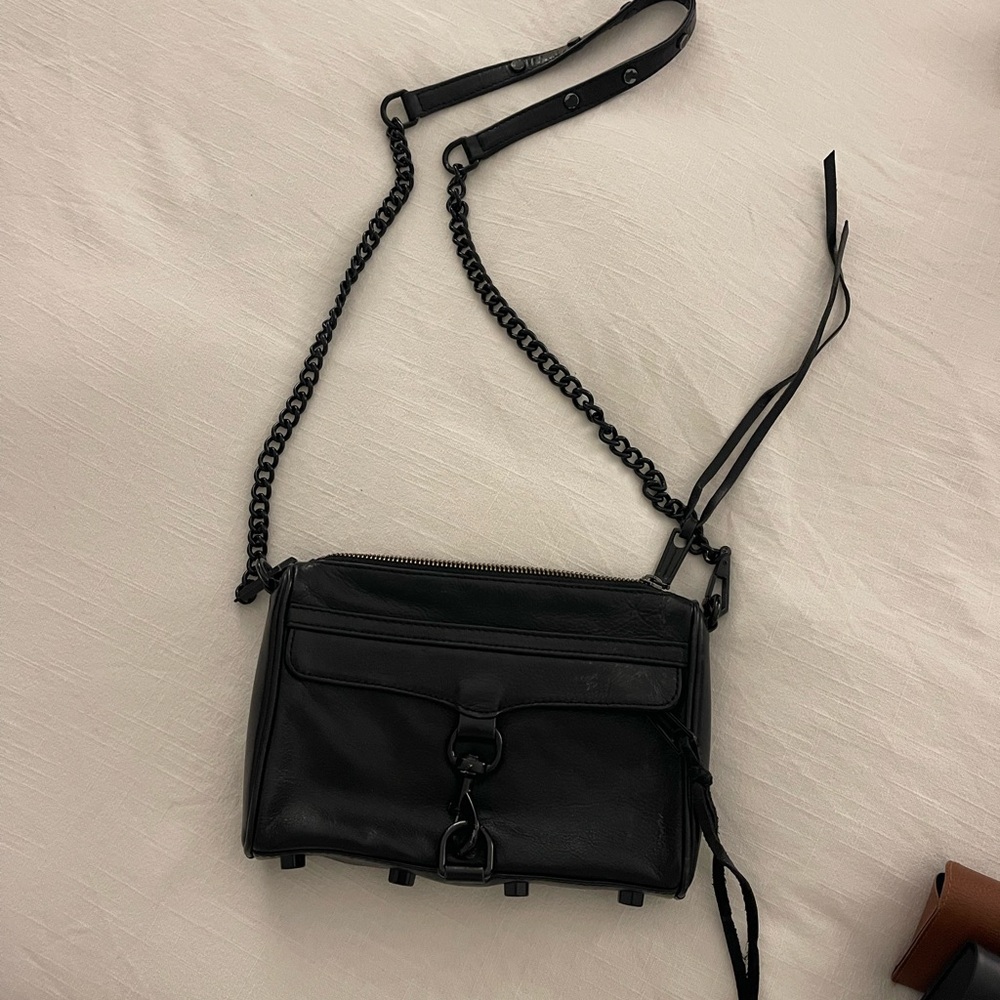 Rebecca Minkoff Black Leather Crossbody Bag